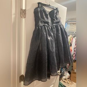 Black strapless cupcake dress with built in bra. Only worn once